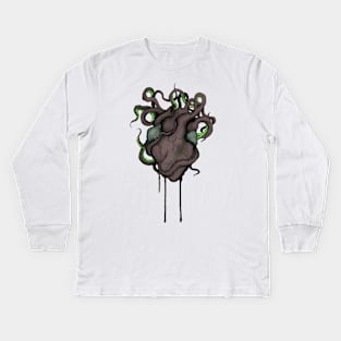 Black Heart Kids Long Sleeve T-Shirt